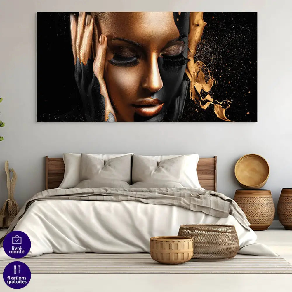 Tableau Moderne La Femme en Or 4