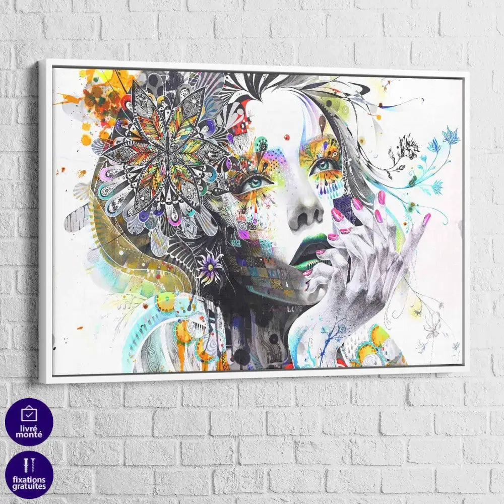 Tableau Moderne La Fille des Fleurs - Montableaudeco