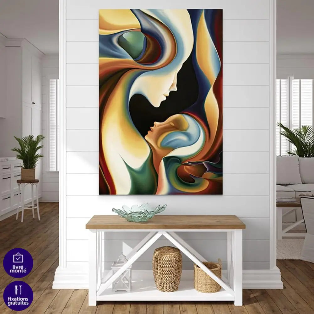 Tableau Moderne L’amour Eternel 40x60cm / Toile tendue sur châssis Tableau moderne