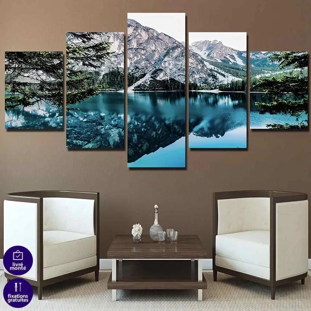 Tableau Montagne et Lac - Montableaudeco