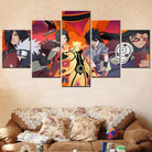 Tableau Naruto 5 Parties Héritage du Sensei - Montableaudeco