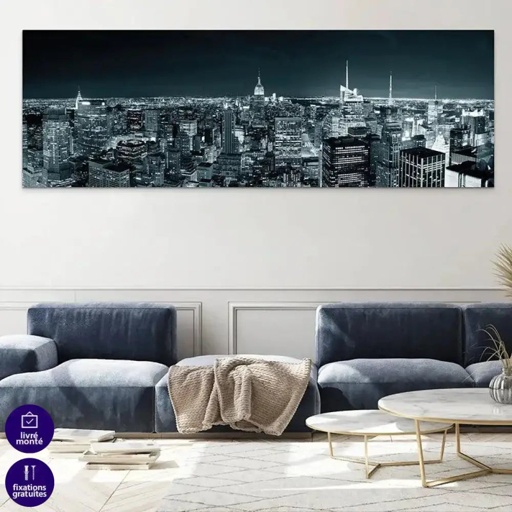 Tableau New York Ville Noir et Blanc - Montableaudeco