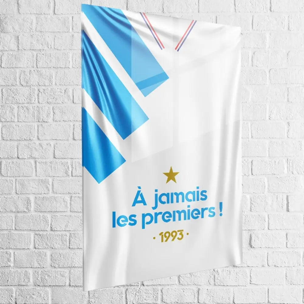 Tableau Olympique de Marseille À Jamais les Premiers 40x60cm / Plexiglas Toile Imprimée