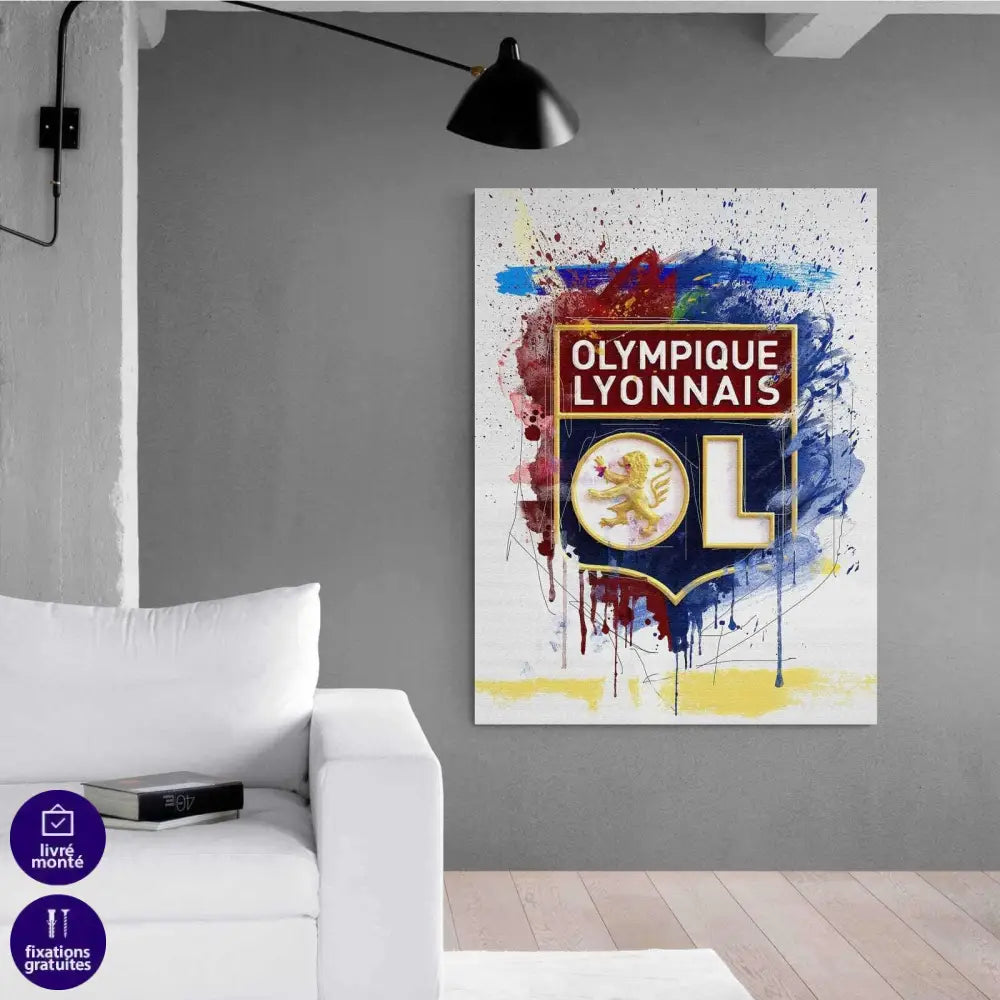 Tableau Olympique Lyonnais - Montableaudeco