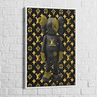 tableau ours fashion cadre blanc