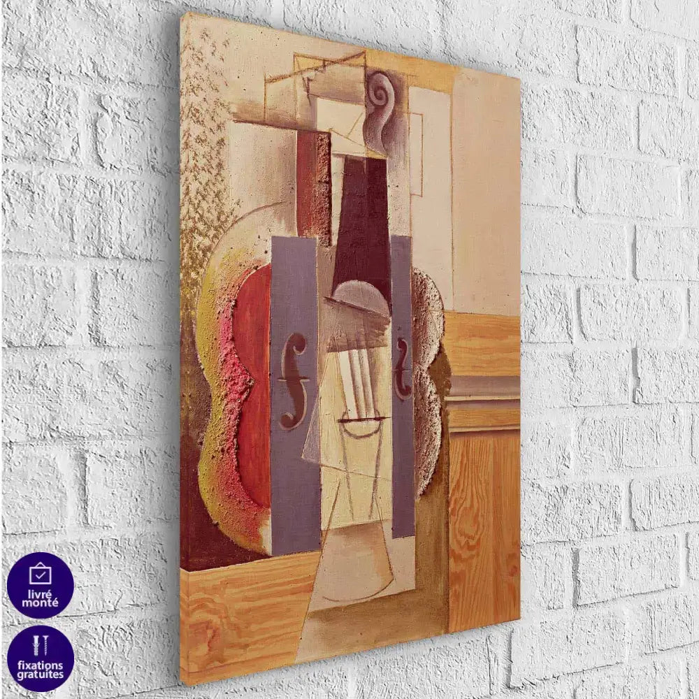 Tableau Pablo Picasso Violon accroché au mur - Montableaudeco