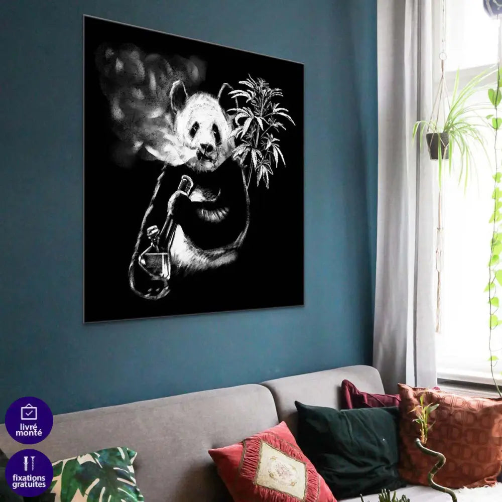 Tableau Panda Noir et Blanc - Montableaudeco