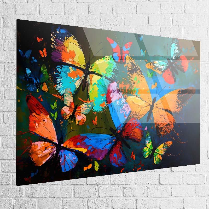 Tableau Papillon Coloré - Montableaudeco