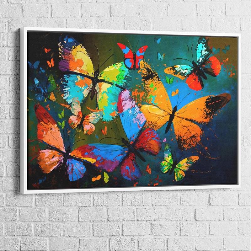 Tableau Papillon Coloré - Montableaudeco