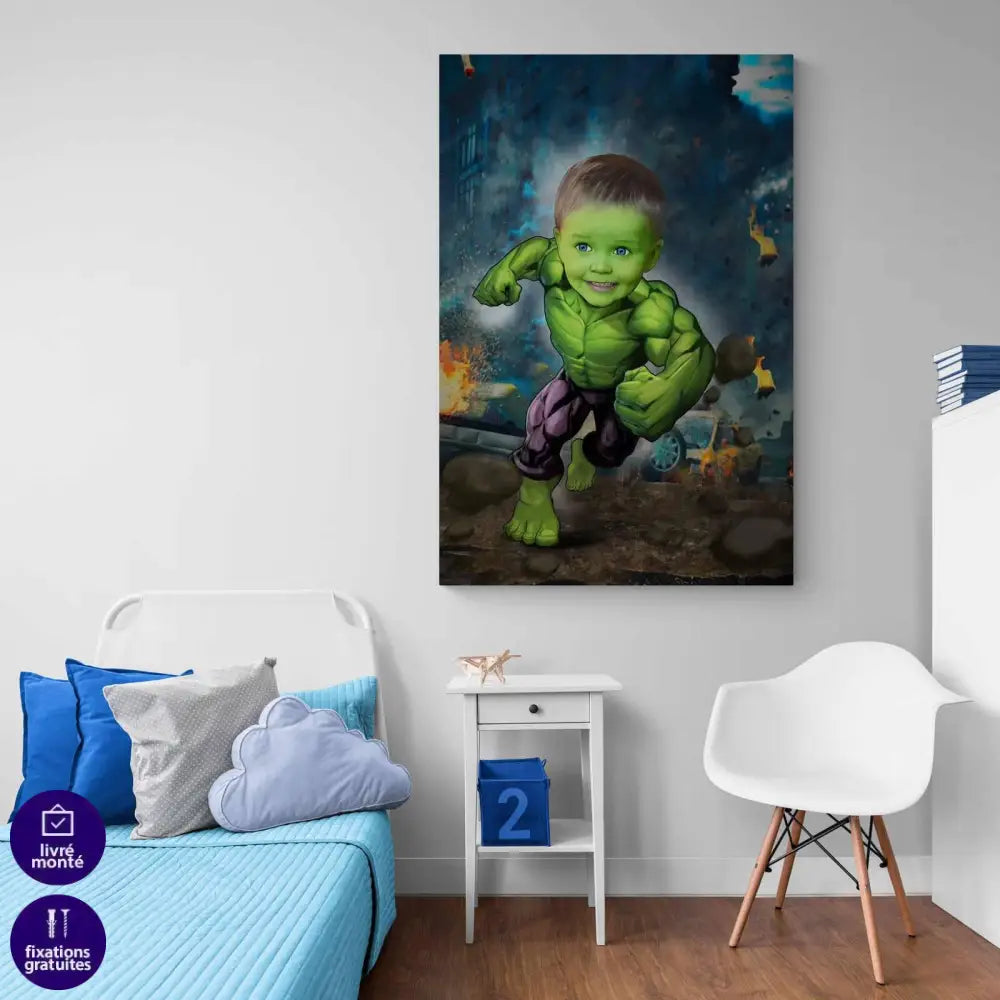 Tableau Personnalisable Super Héros HULK - Montableaudeco