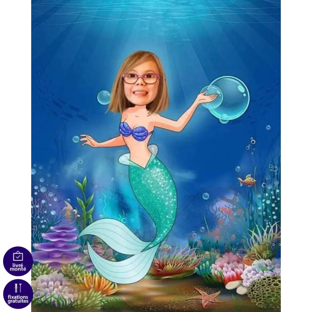 Tableau Personnalisé Enfant Gaming & Contes de Fées - Montableaudeco