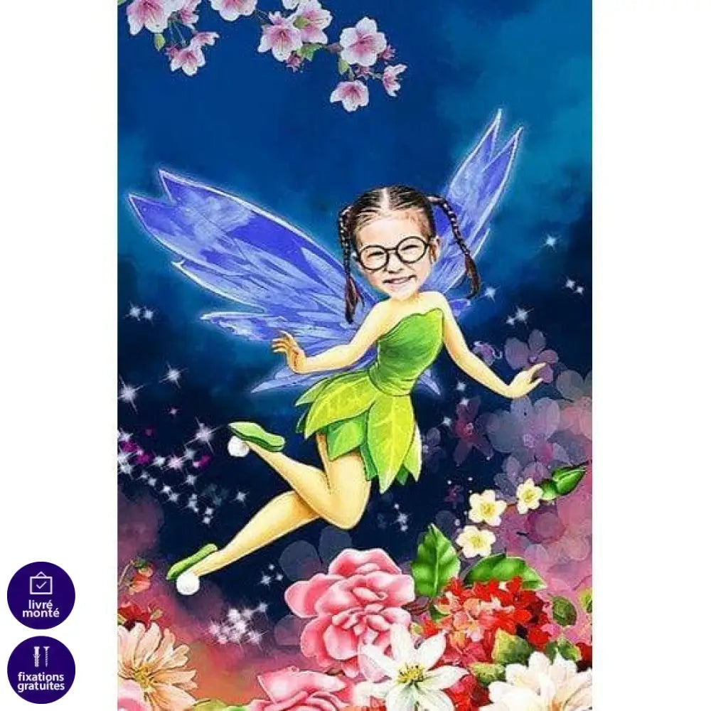 Tableau Personnalisé Enfant Gaming & Contes de Fées - Montableaudeco