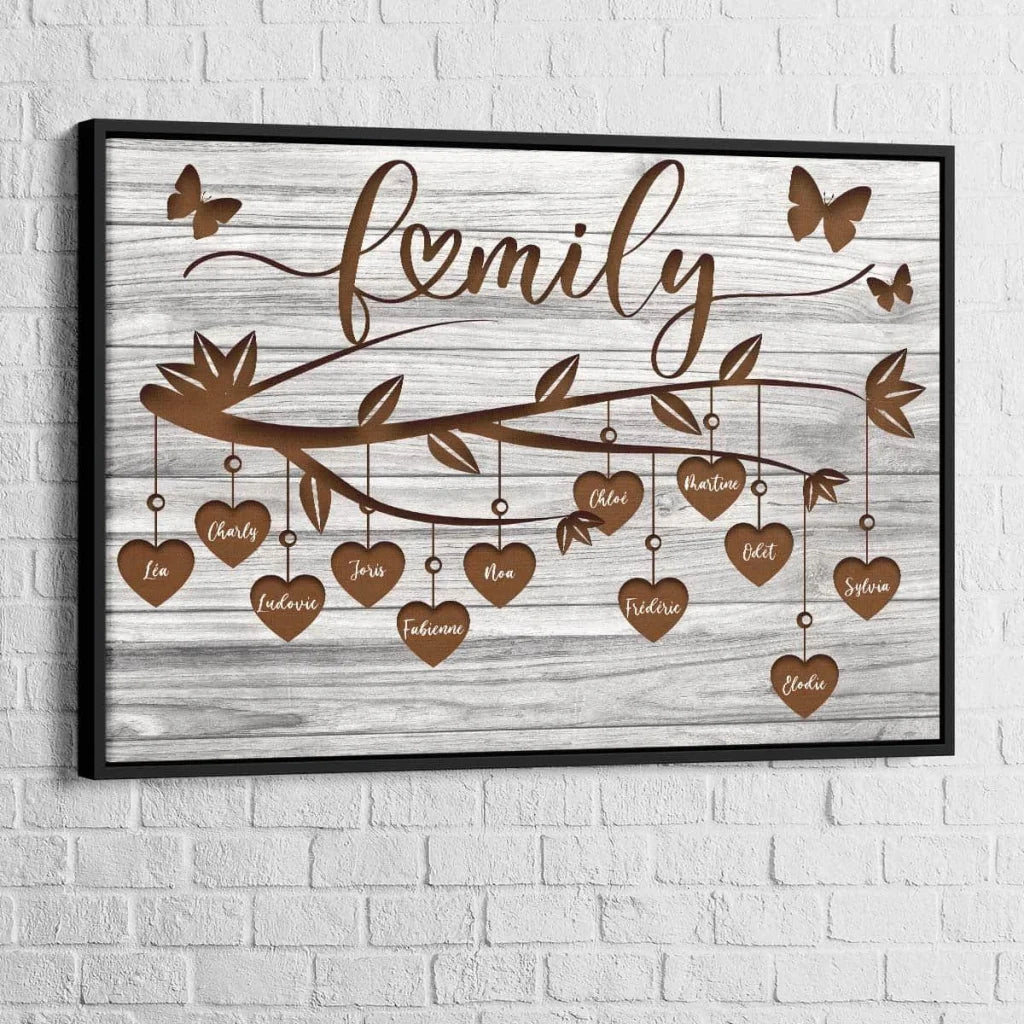 Tableau Personnalisé Famille La Branche - Montableaudeco