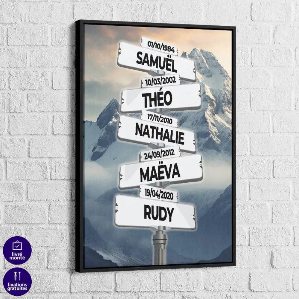 Tableau Personnalisé Prénoms | Les Promos -25% et Livraison Gratuite c