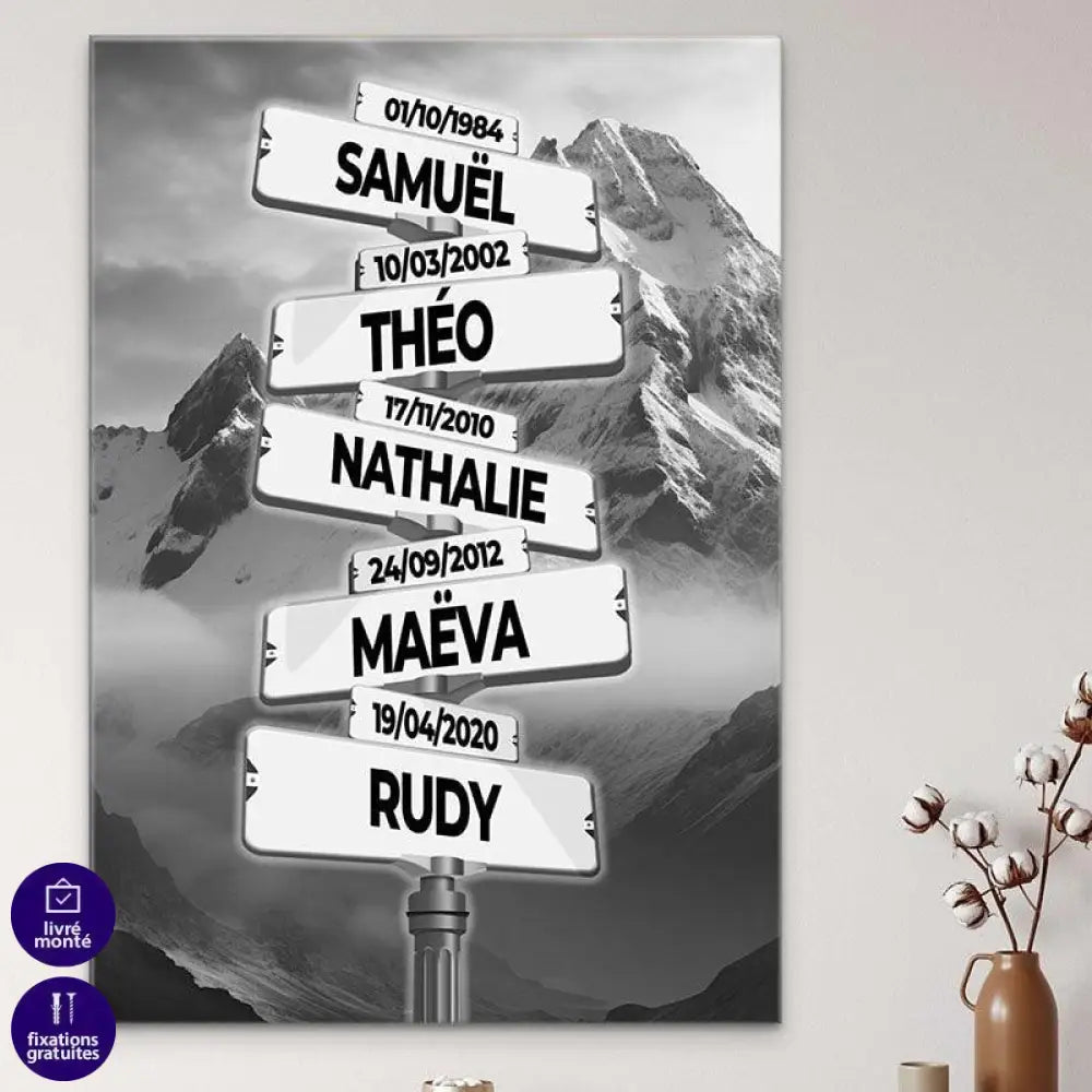 Tableau Personnalisé Prénoms | Les Promos -25% et Livraison Gratuite f