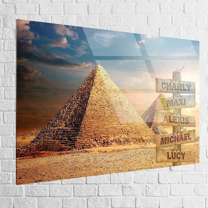 Tableau Personnalisé Prénoms Pyramide - Montableaudeco