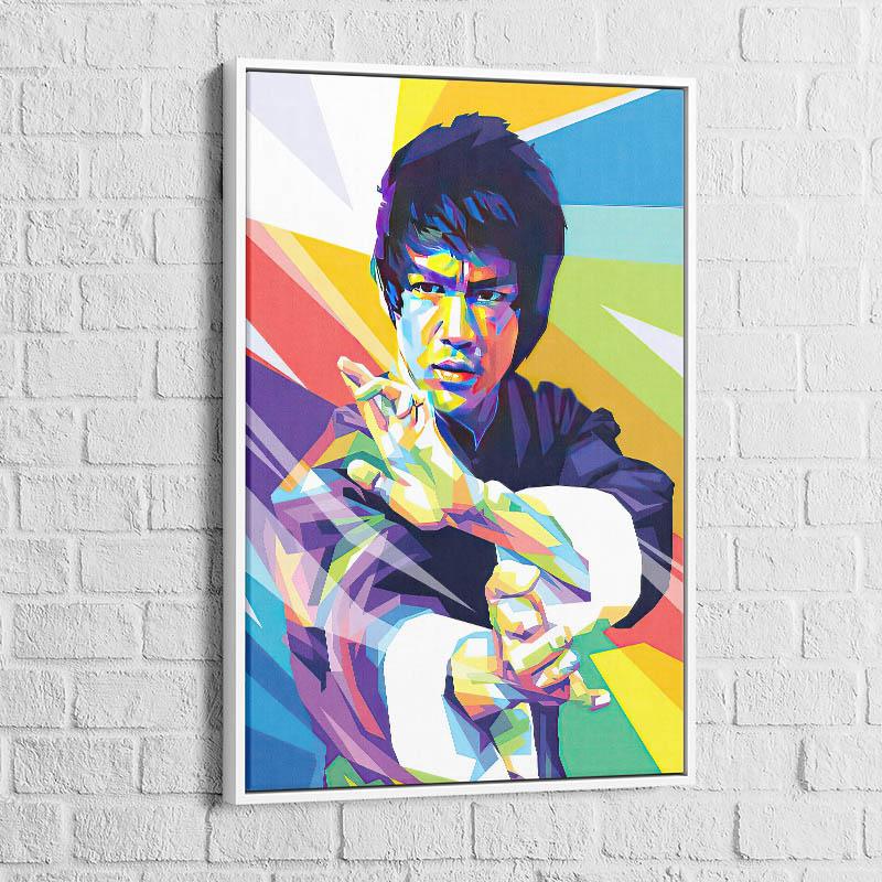 Tableau Pop Art Bruce Lee - Montableaudeco