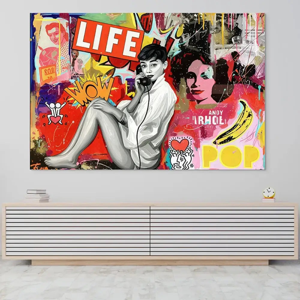 décoration murale colorée style Andy Warhol
