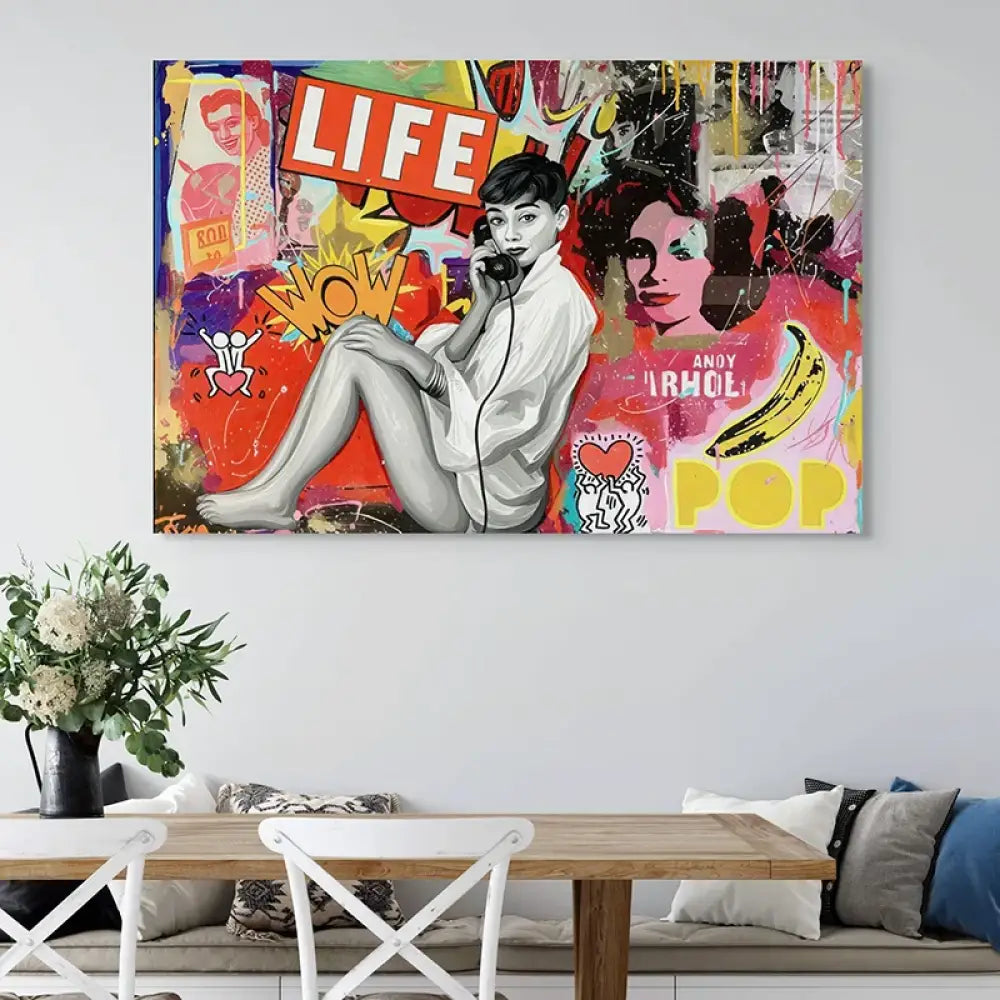 art urbain WOW LIFE graffiti moderne