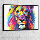 Tableau Pop Art Lion Coloré - Montableaudeco