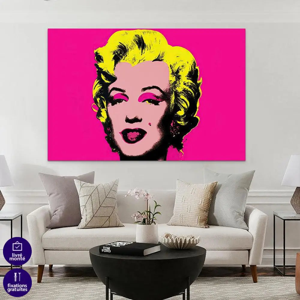 Tableau Pop Art Marilyn Monroe Andy Warhol - Montableaudeco
