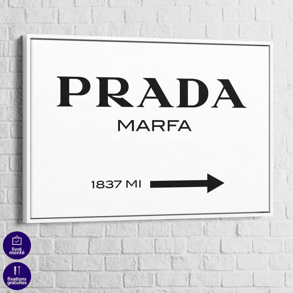 Tableau Prada Marfa - Montableaudeco