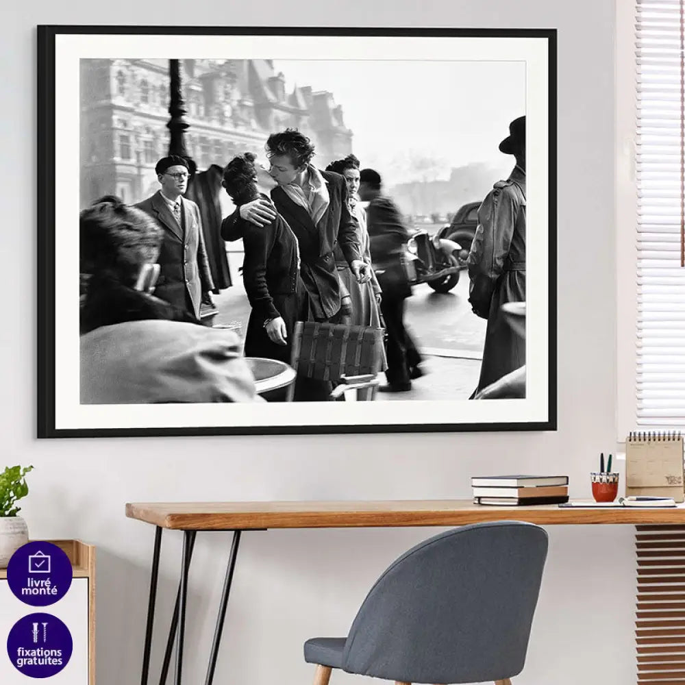 Tableau Robert Doisneau Le Baiser 2
