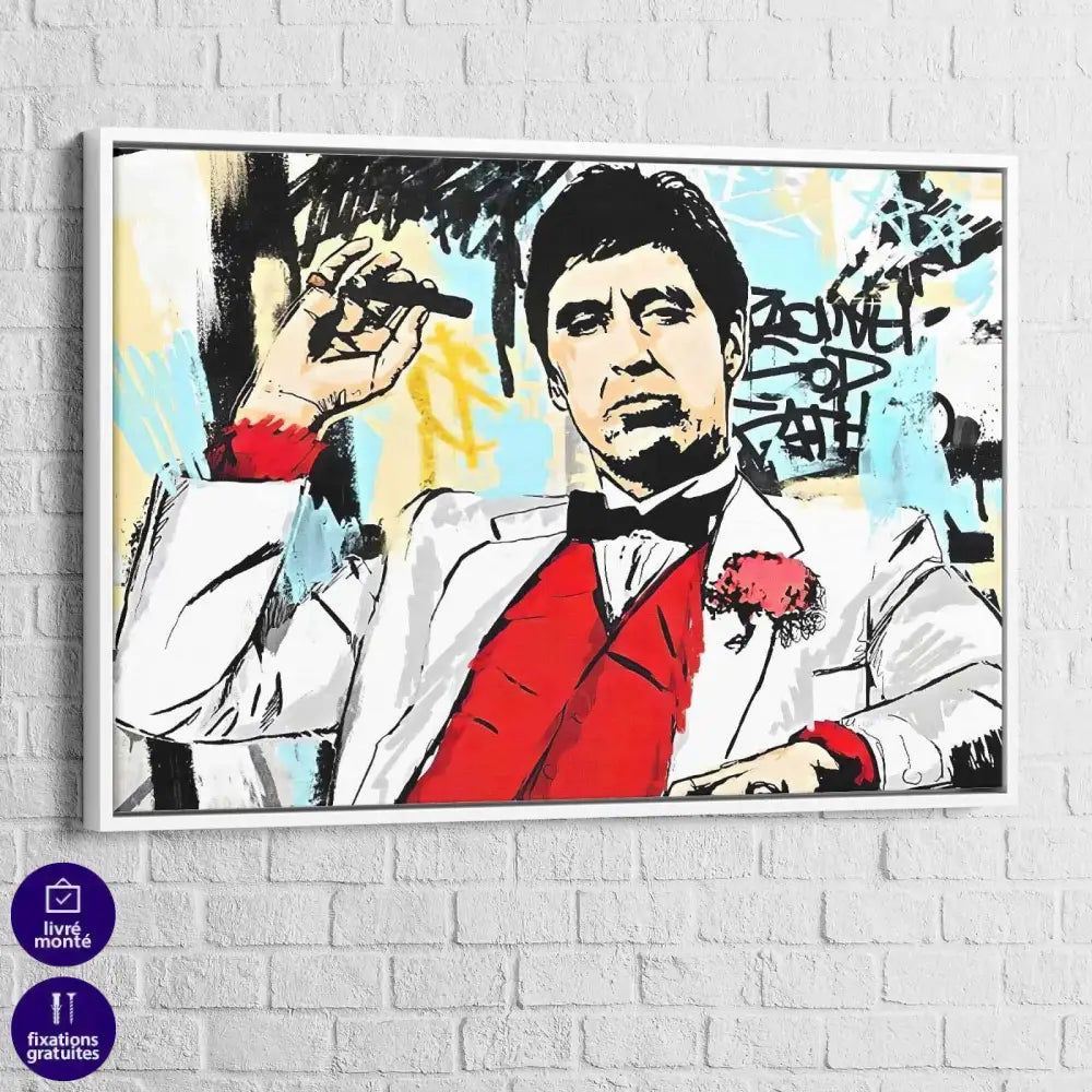 Tableau Scarface Al Pacino Street Art - Montableaudeco