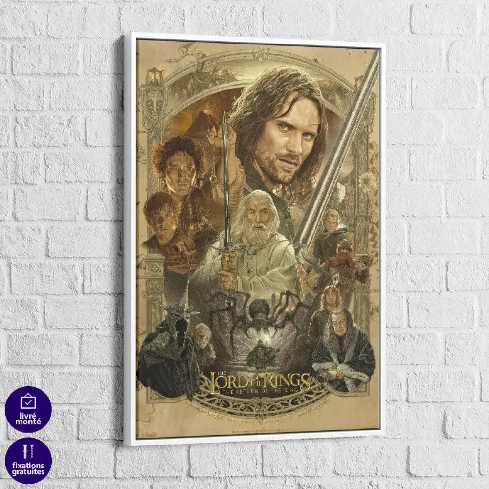 Tableau Seigneur des Anneaux Retour Du Roi - Montableaudeco