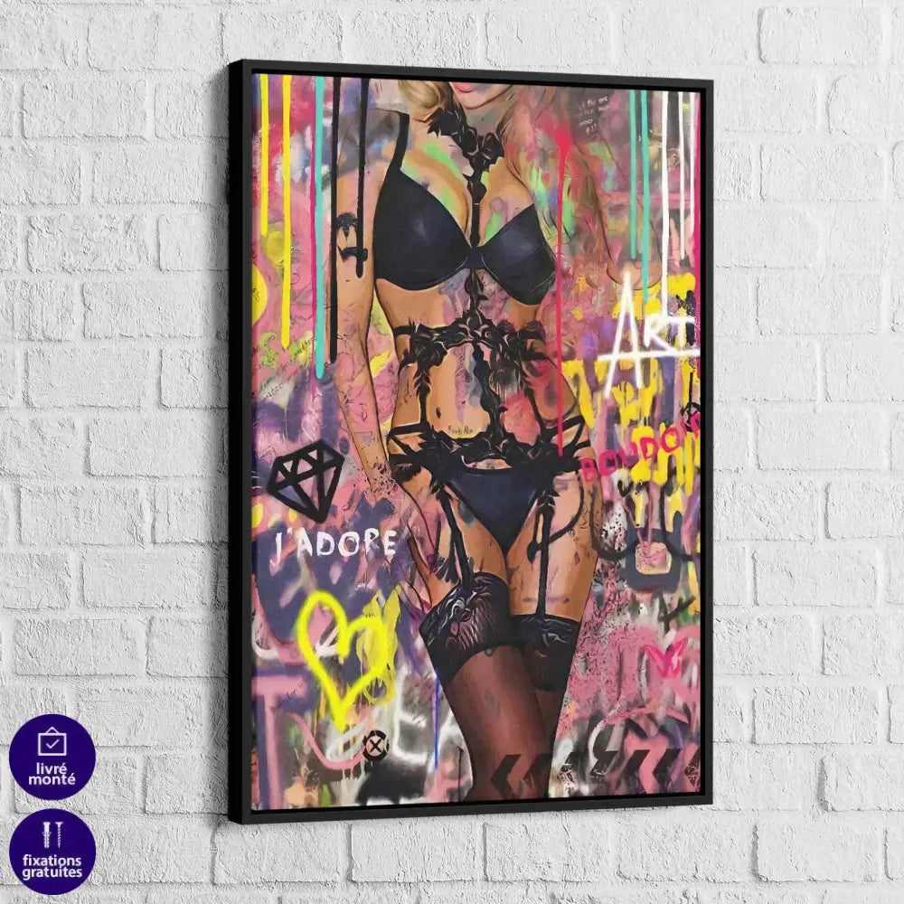 Tableau Sexy Lingerie Dior - Montableaudeco