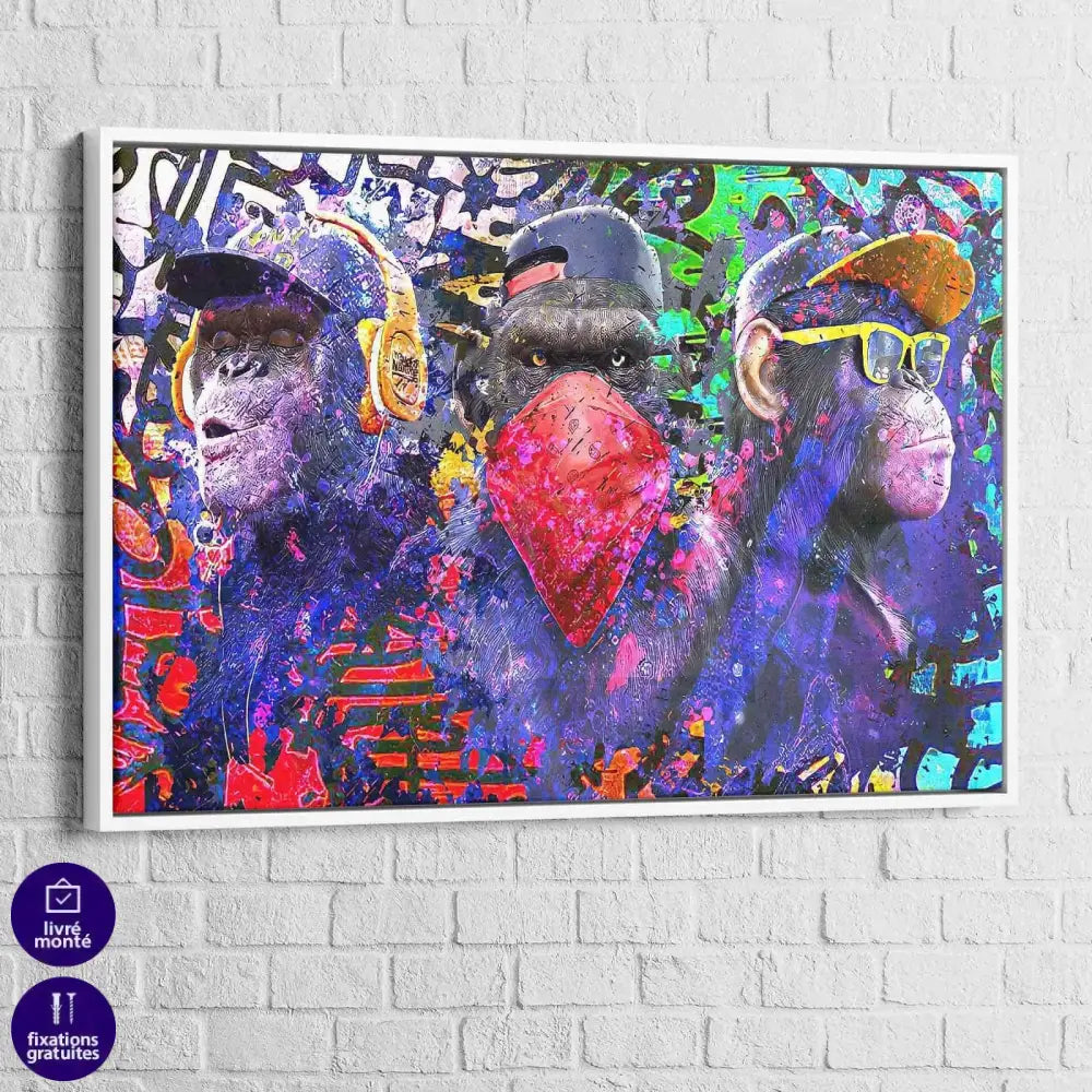 Tableau Singe Gangsta - Montableaudeco