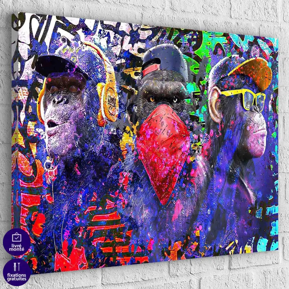Tableau Singe Gangsta - Montableaudeco