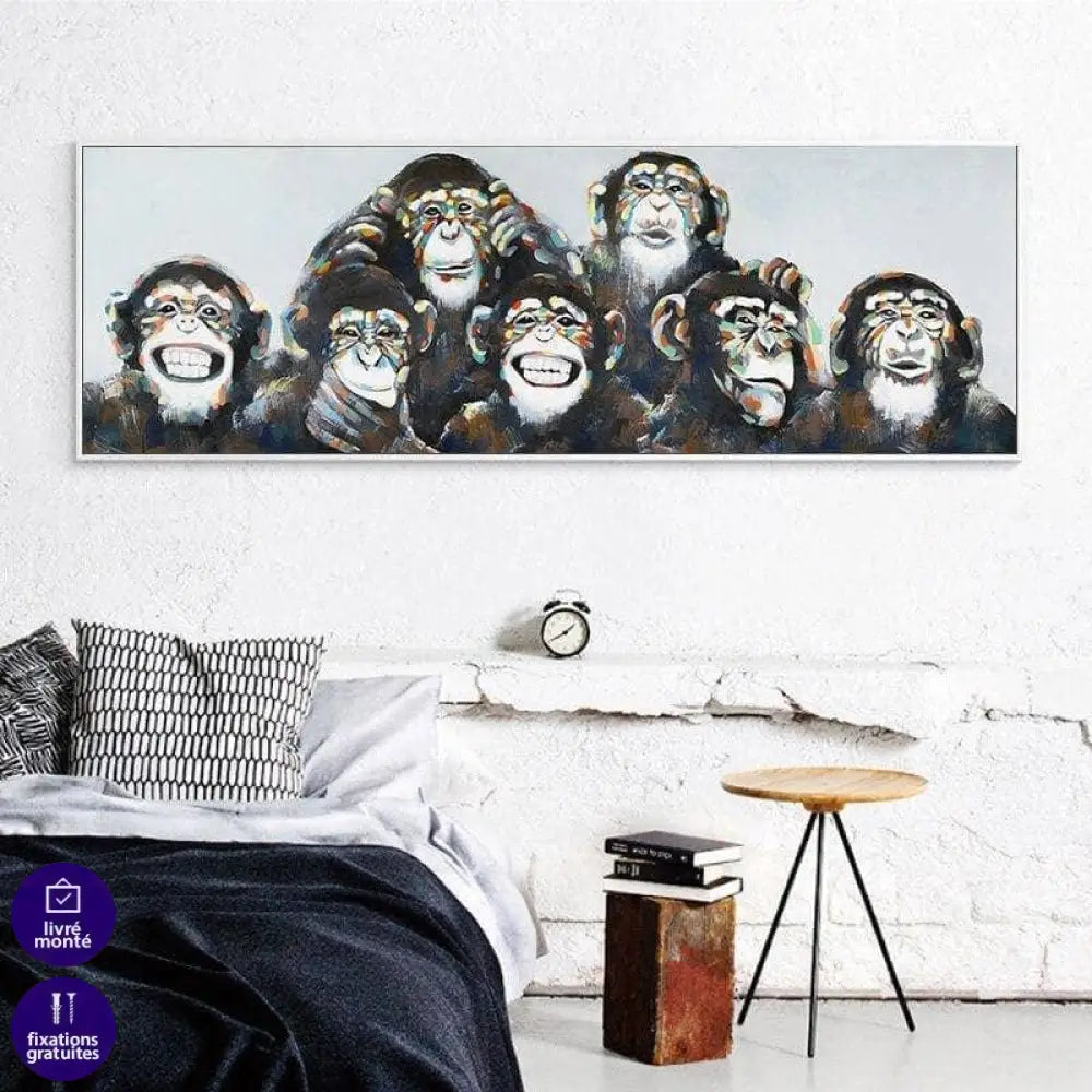 Tableau Singe Panoramique Oran outan - Montableaudeco