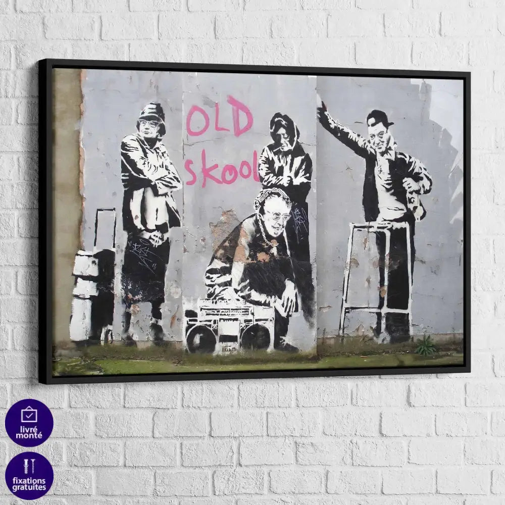 Tableau Street Art Banksy Mur Graffiti - Montableaudeco