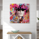 Tableau Street Art Bardot grand format – déco murale moderne pour salon