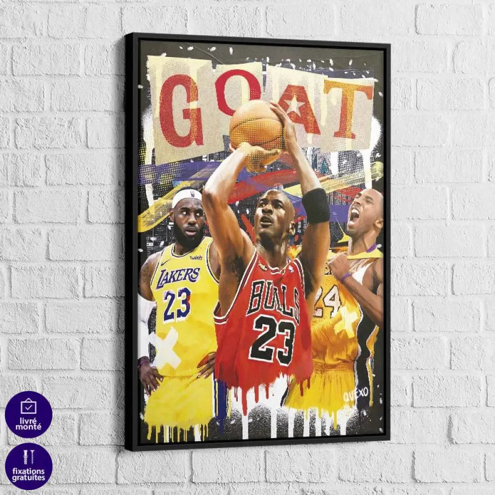 Tableau Street Art Basketball Légend - Montableaudeco
