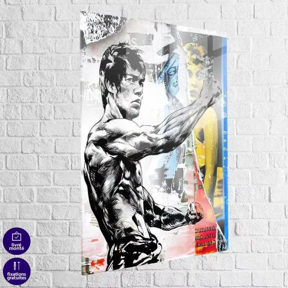 Tableau Street Art Bruce Lee - Montableaudeco