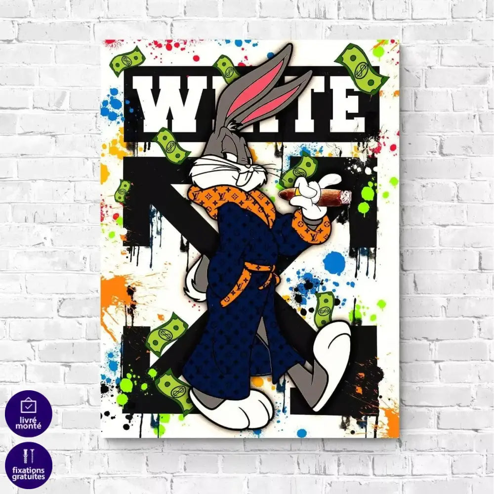 Tableau Street Art Bugs Bunny - Montableaudeco