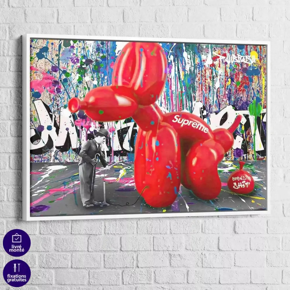 Tableau Street Art Chaplin Suprême - Montableaudeco