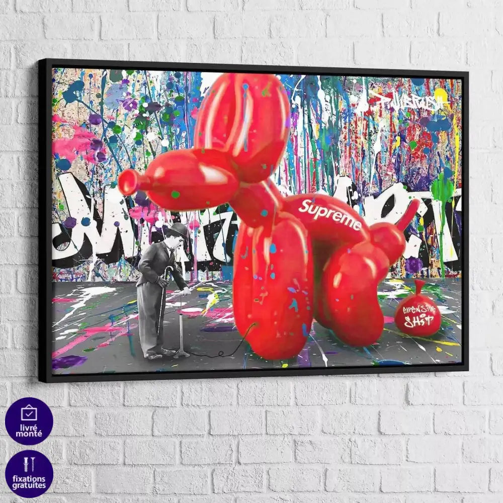 Tableau Street Art Chaplin Suprême - Montableaudeco