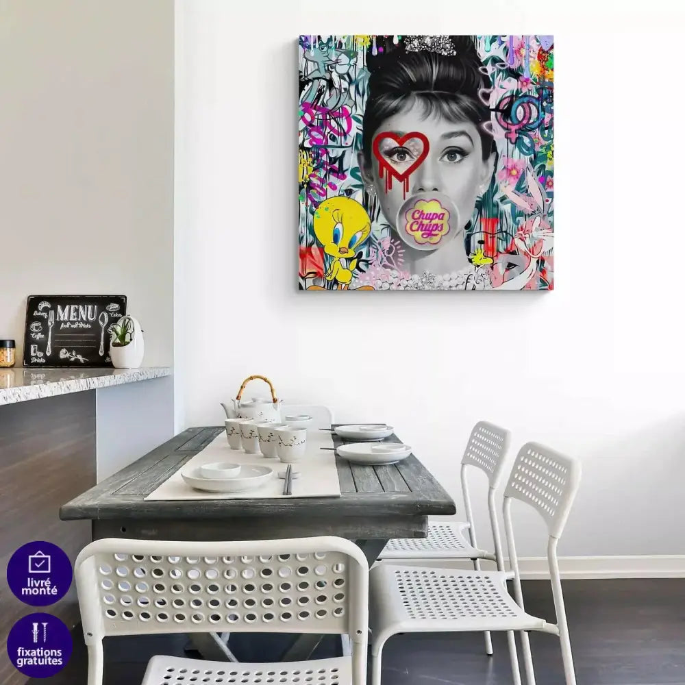 Tableau Street Art Chupa - Montableaudeco