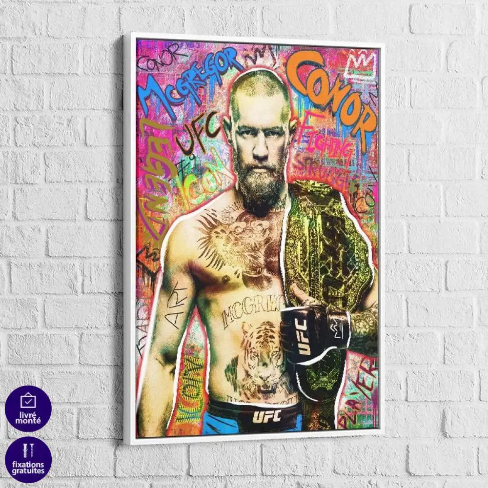 Tableau Street art Conor Mc Gregor - Montableaudeco