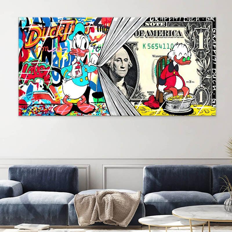 Tableau Street Art Donald et Picsou - Montableaudeco