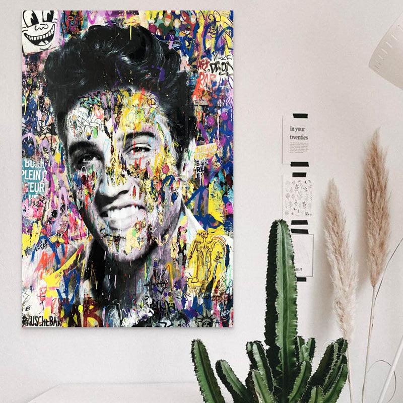 Tableau Street Art Elvis Presley - Montableaudeco