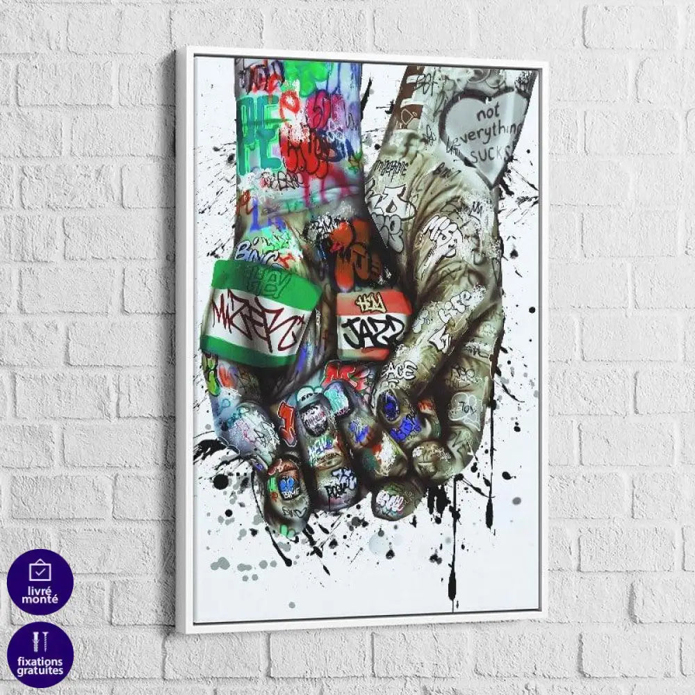 Tableau Street Art | Étreinte Urbaine | Promos -20% Livraison Gratuite d