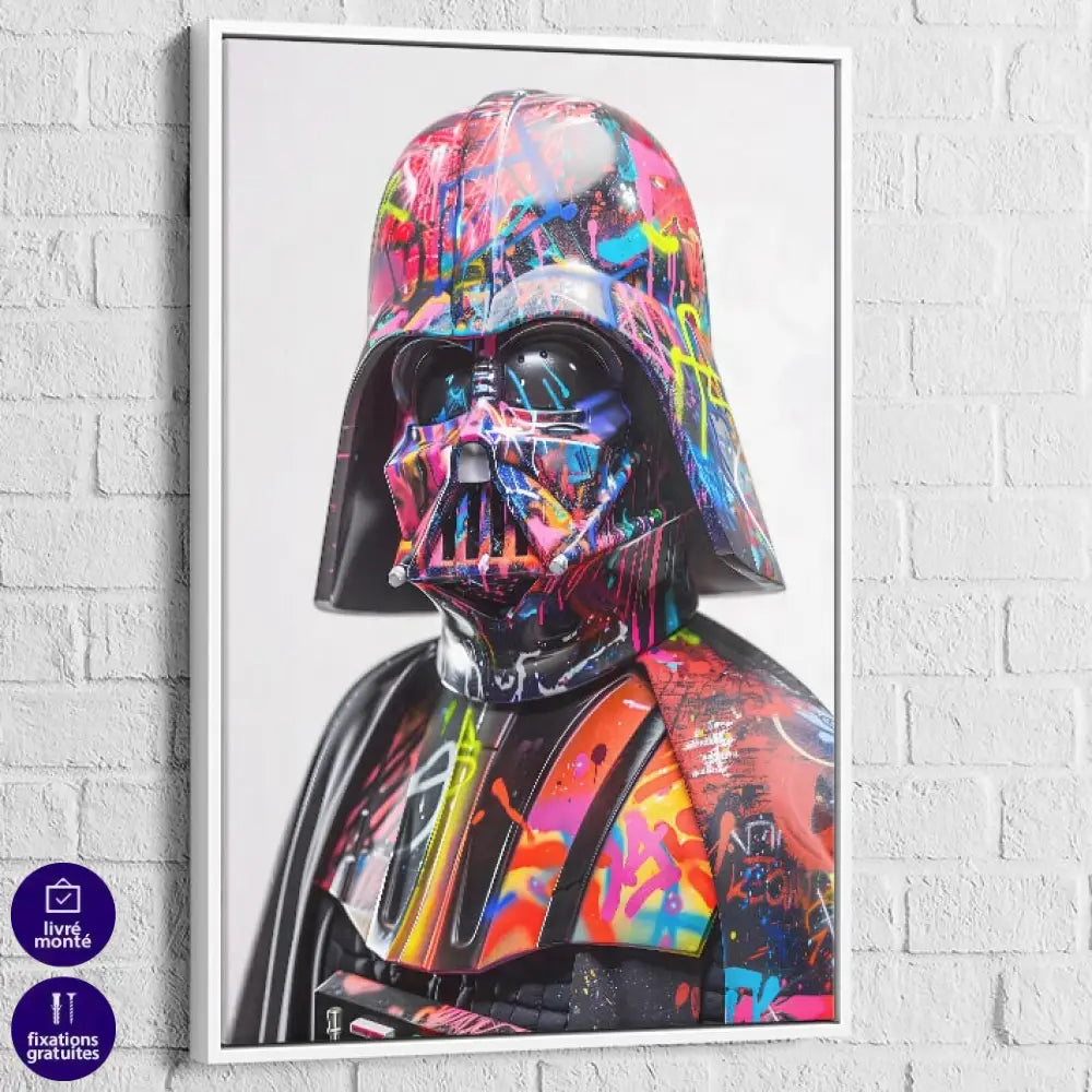 déco mur salon graffiti galaxy Star Wars

