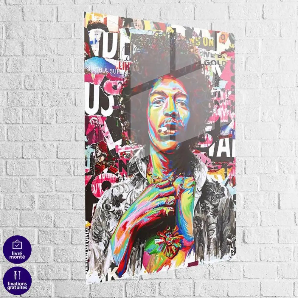 Tableau Street Art Jimi Hendrix - Montableaudeco