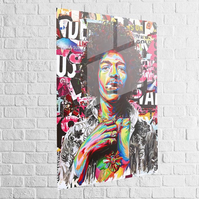 Tableau Street Art Jimi Hendrix - Montableaudeco