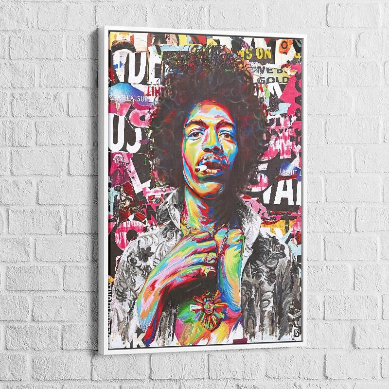 Tableau Street Art Jimi Hendrix - Montableaudeco