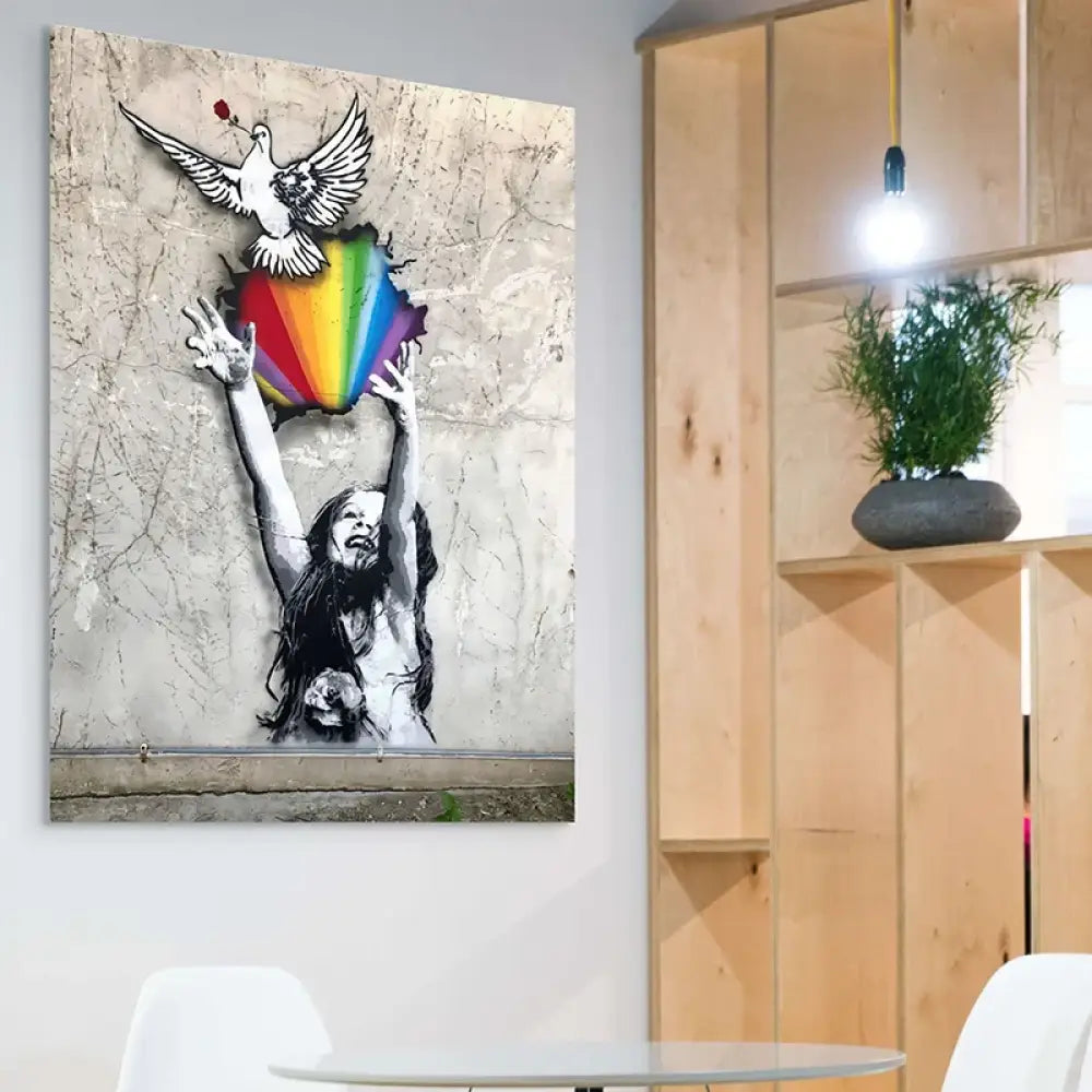 Tableau street art – L’Envol de la Paix